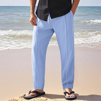 Tether Wide Leg Straight Men's Casual Pants