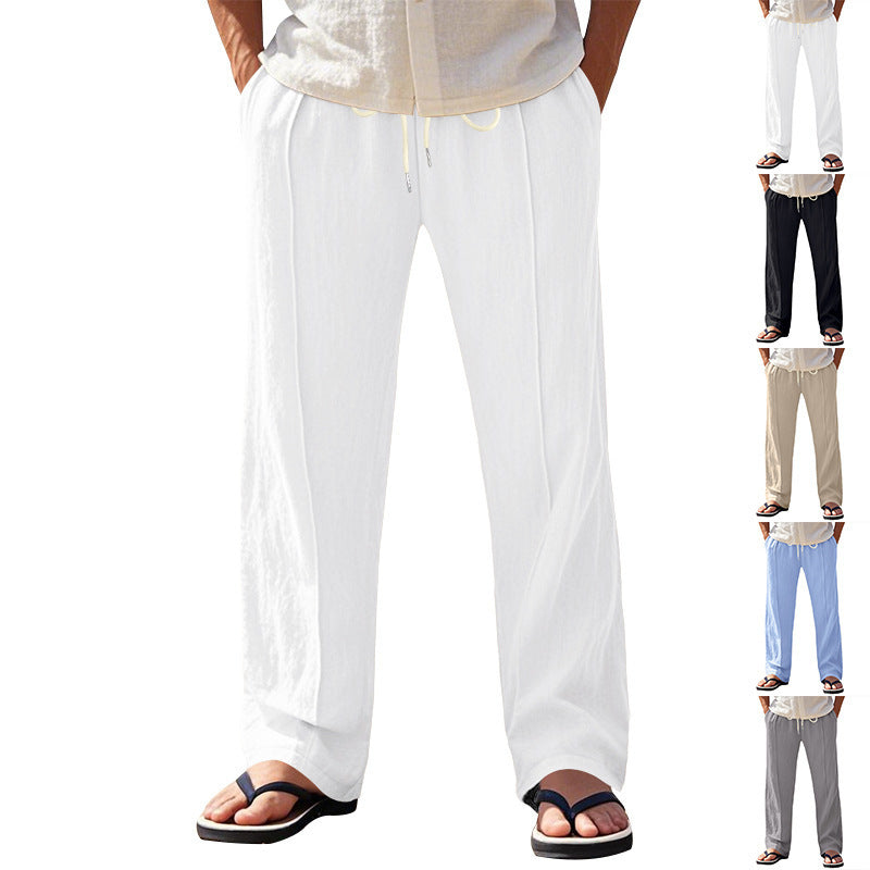 Tether Wide Leg Straight Men's Casual Pants